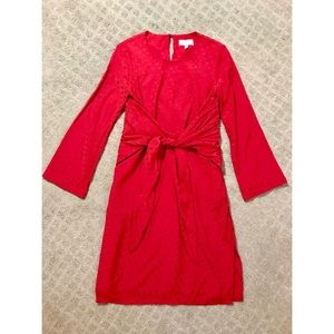 & Other Stories Polka Dot Tie Waist Dress